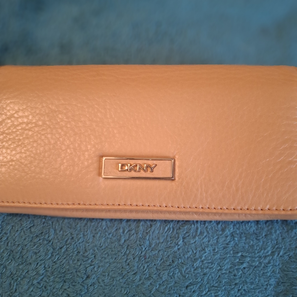 DKNY Tan Leather Wallet